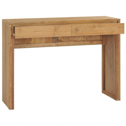 Konsolbord 100x35x75 cm massivt teaktræ