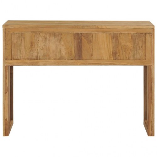 Konsolbord 100x35x75 cm massivt teaktræ
