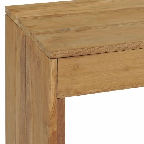 Konsolbord 100x35x75 cm massivt teaktræ