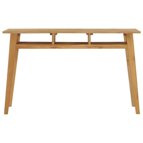 Konsolbord 120x35x75 cm massivt teaktræ