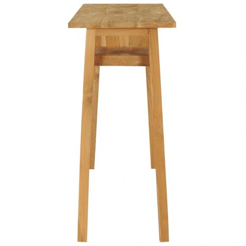 Konsolbord 120x35x75 cm massivt teaktræ