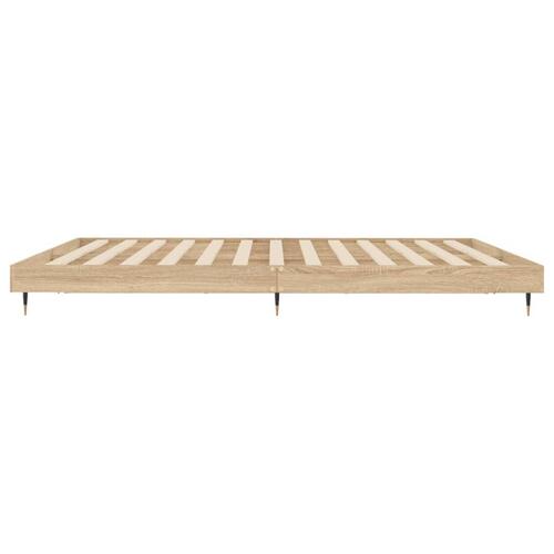 Sengestel 180x200 cm konstrueret træ sonoma-eg