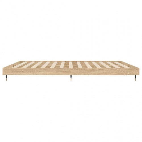 Sengeramme 140×200 cm i sonoma-eg - konstrueret træ uden madras