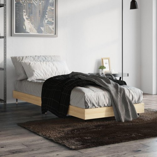 Sengeramme 75x190 cm i sonoma-eg - konstrueret træ, uden madras