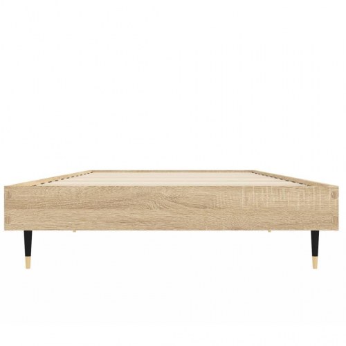 Sengeramme 75x190 cm i sonoma-eg - konstrueret træ, uden madras