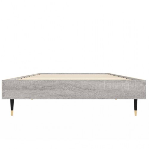 Sengeramme 75×190 cm i konstrueret træ - grå sonoma-eg
