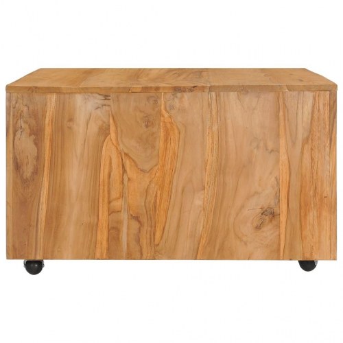 Sofabord 80x80x40 cm massivt teaktræ