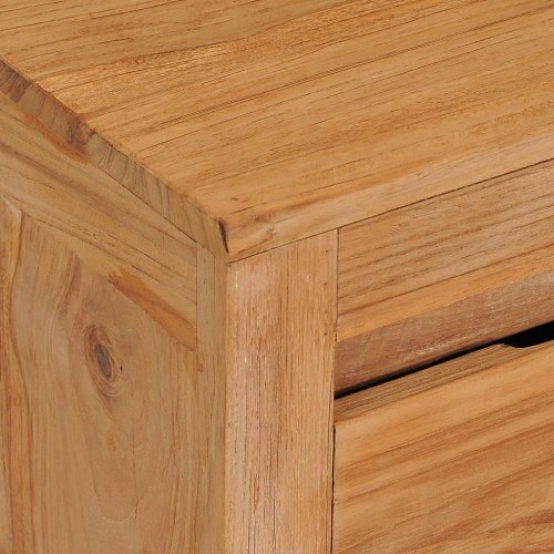 Tv-bord 115x30x35 cm massivt teaktræ