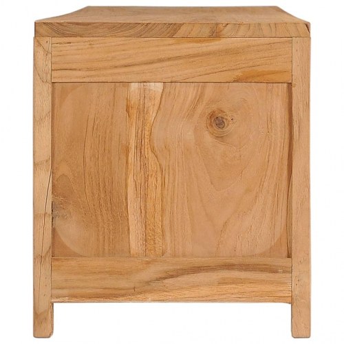 Tv-bord 115x30x35 cm massivt teaktræ