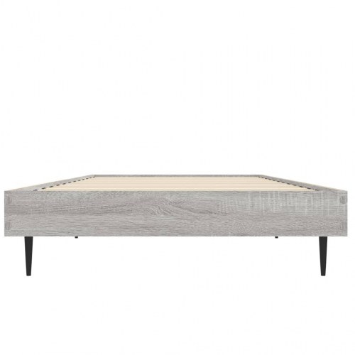 Sengeramme 75×190 cm i konstrueret træ - grå sonoma-eg