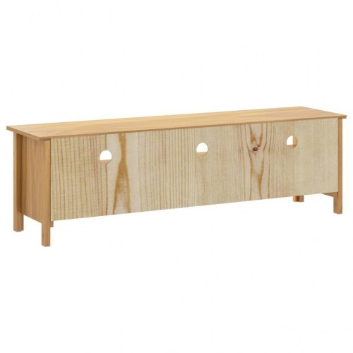 Tv-bord Hill 158x40x47 cm massivt fyrretræ honningbrun