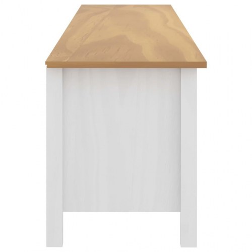 Tv-bord Hill 158x40x47 cm massivt fyrretræ hvid