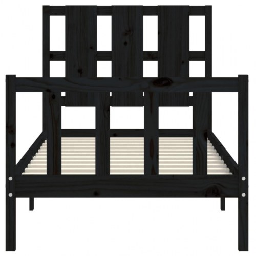 Sengeramme med sengegavl Small Single - sort