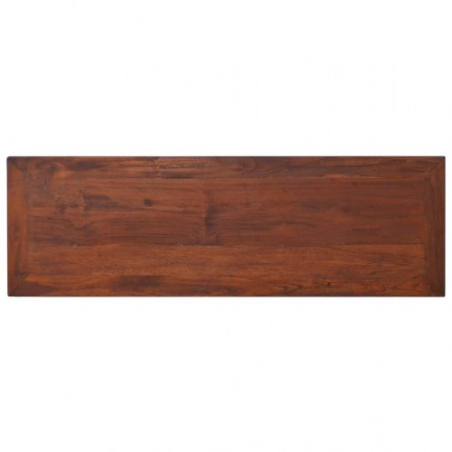 Tv-bord 110x35x40 cm massivt teaktræ