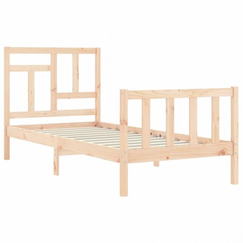 Sengeramme uden madras 90x200 cm massivt fyrretræ