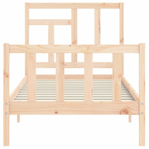 Sengeramme uden madras 90x200 cm massivt fyrretræ