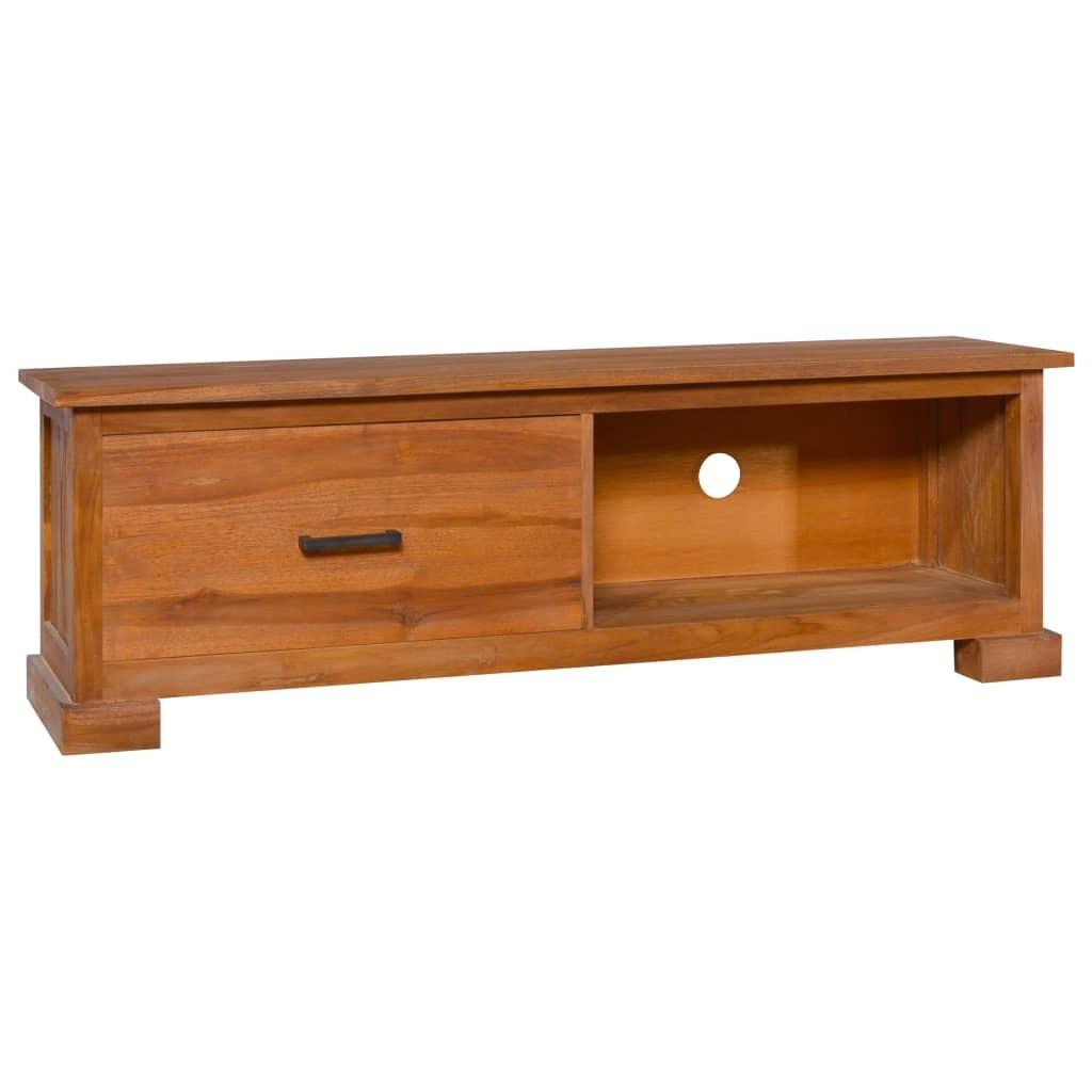 Tv-skab 112x30x37 cm massivt teaktræ