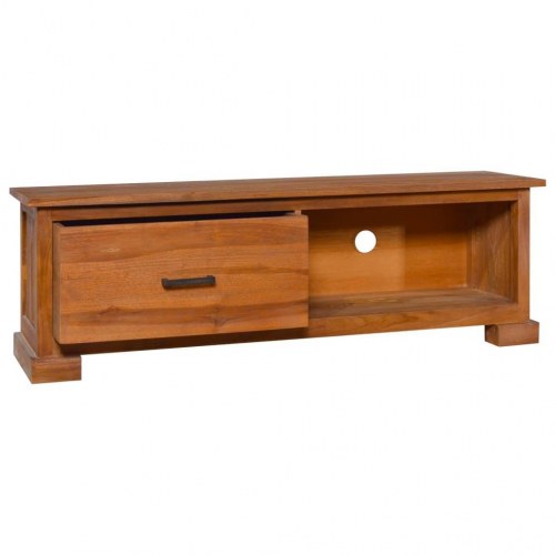 Tv-skab 112x30x37 cm massivt teaktræ