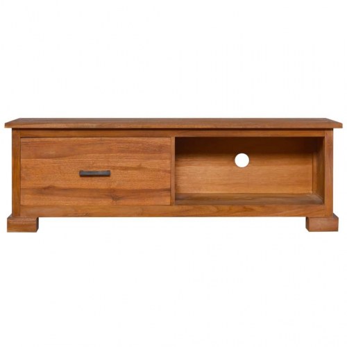 Tv-skab 112x30x37 cm massivt teaktræ