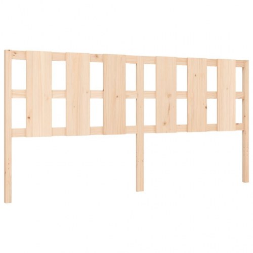 Sengeramme uden madras 200x200 cm massivt fyrretræ