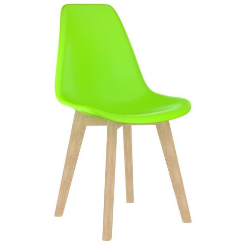 Spisebordsstole 4 stk. plastik grøn