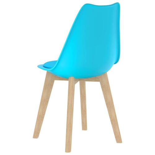 Spisebordsstole 2 stk. plastik blå