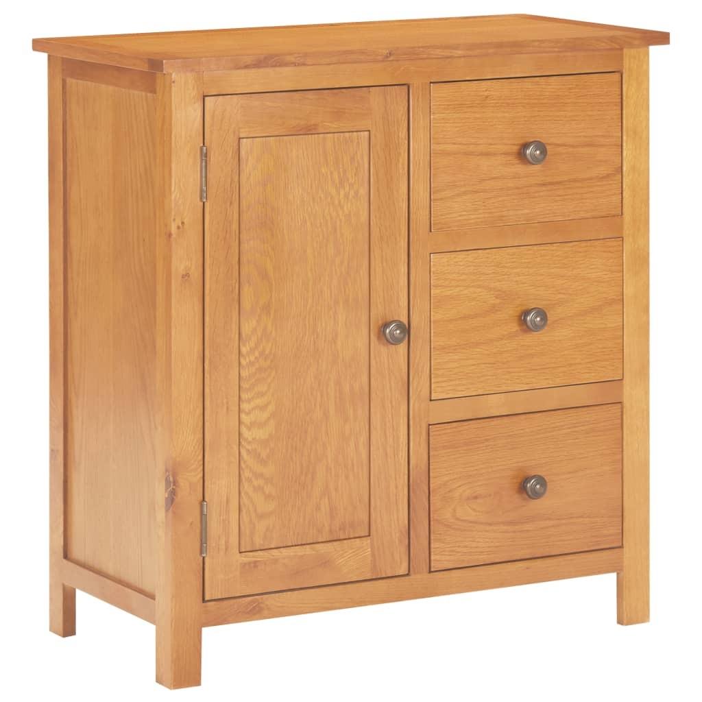 Skænk 70x35x75 Cm Massivt Egetræ