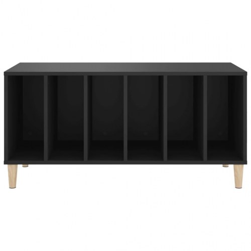 Vinylskab 100x38x48 cm konstrueret træ sort