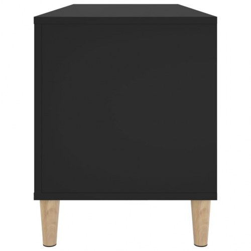 Vinylskab 100x38x48 cm konstrueret træ sort