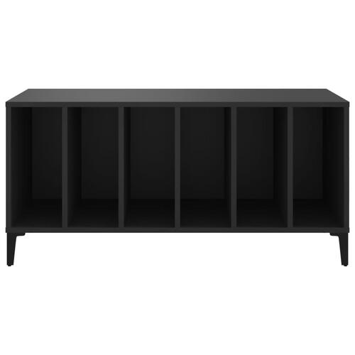 Vinylskab 100x38x48 cm konstrueret træ sort