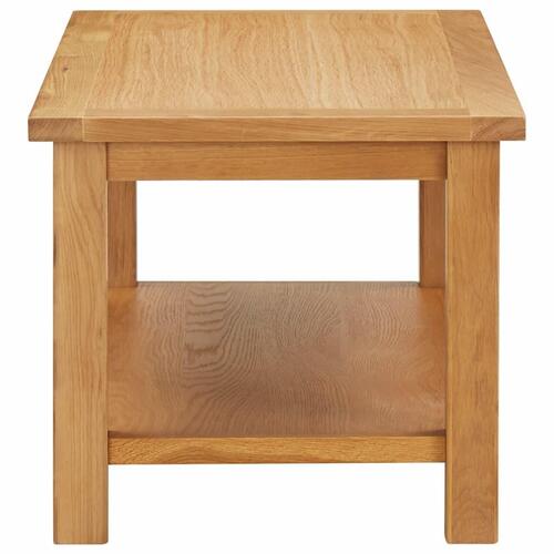 Sofabord 110x55x40 cm massivt egetræ