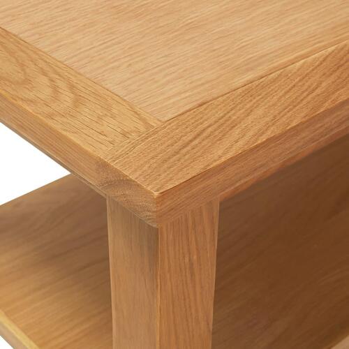 Sofabord 110x55x40 cm massivt egetræ