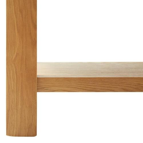 Sofabord 110x55x40 cm massivt egetræ