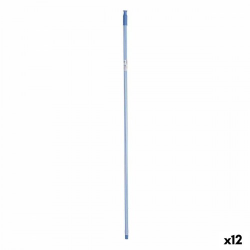 Kosteskaft metal blå 130 cm - stribet (12 stk.)
