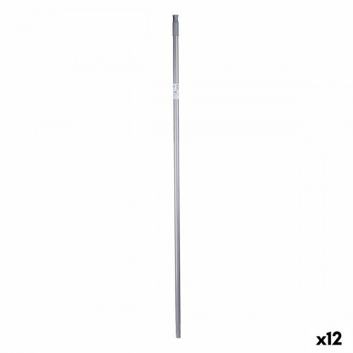 Kosteskaft i metal, grå - 130 cm (12 stk.)