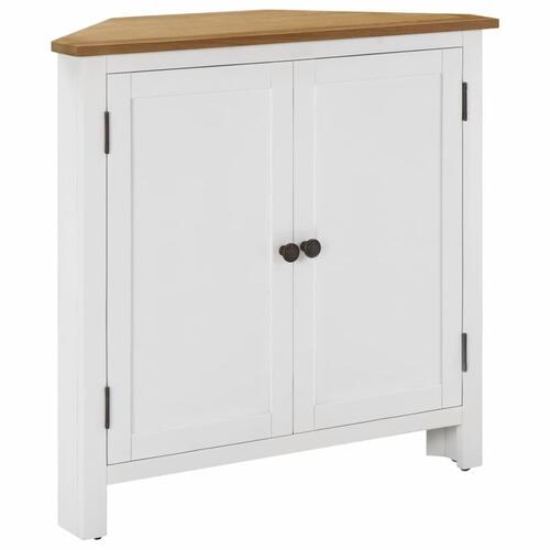 Hjørneskab 80x33,5x78 cm massivt egetræ