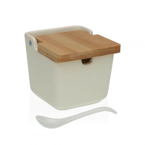 Versa sukkerskål i keramik - beige, 8,8 × 8,5 × 8,8 cm