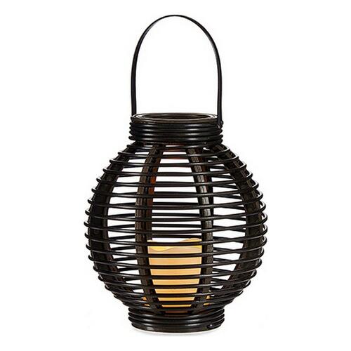 LED-lanterne Brun Plastik 21 x 23,7 x 21 cm (4 enheder)
