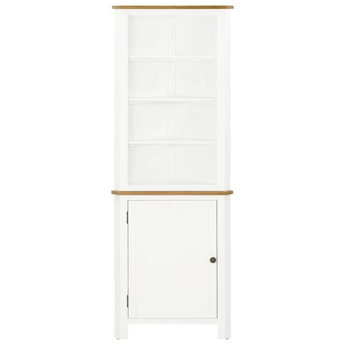 Hjørneskab 59x36x180 cm massivt egetræ