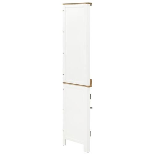 Hjørneskab 59x36x180 cm massivt egetræ