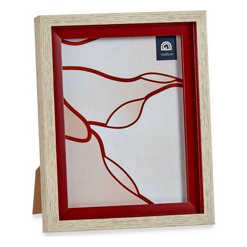 Fotoramme 18,8 x 2 x 24 cm Krystal Rød Træ Brun Plastik (6 enheder)