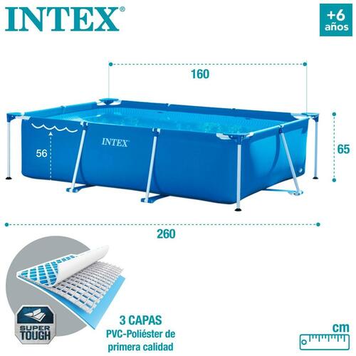 Pool Aftageligt Intex 28271NP 2282 L 260 x 65 x 160 cm