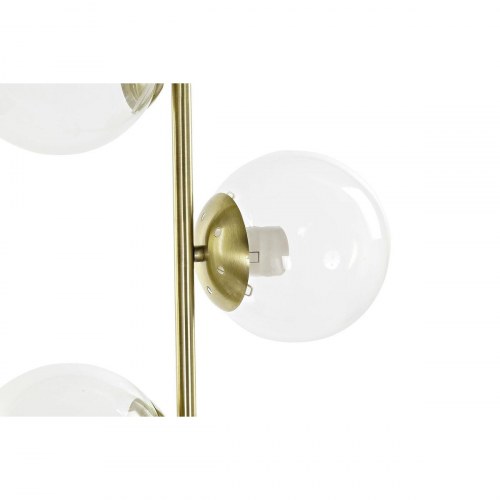Gulvlampe - krystal, gylden metal, 35 × 25 × 167 cm