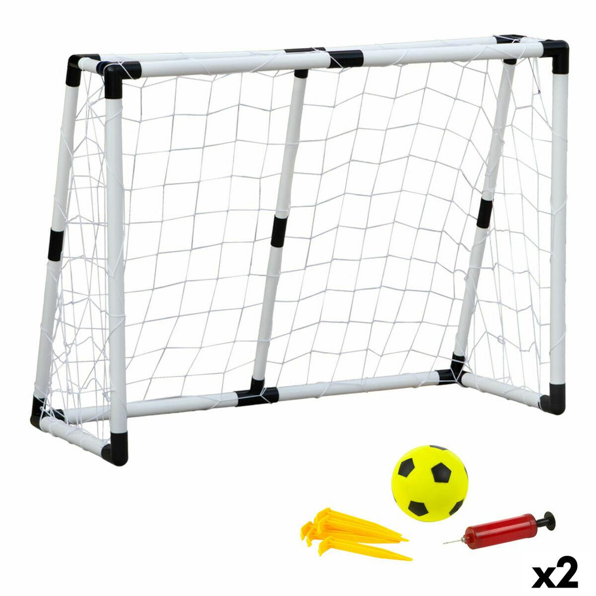 Fodboldmål 131 × 101 × 59 cm - sæt med 2