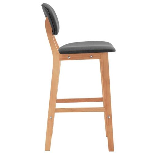 Barstole 2 stk. stof lysegrå