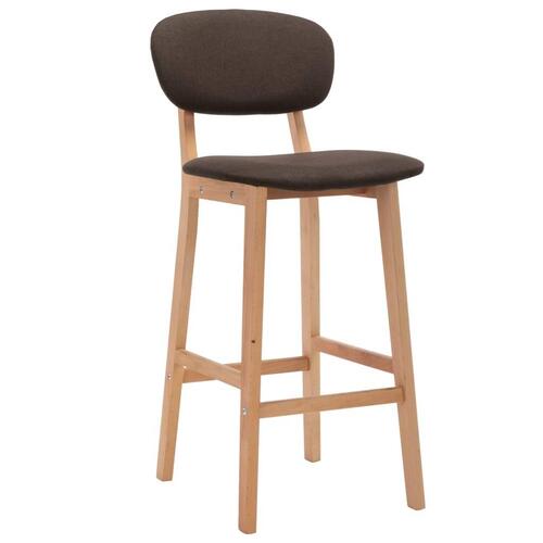Barstole 2 stk. stof brun