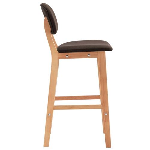 Barstole 2 stk. stof brun