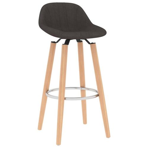 Barstole 2 stk. stof brun
