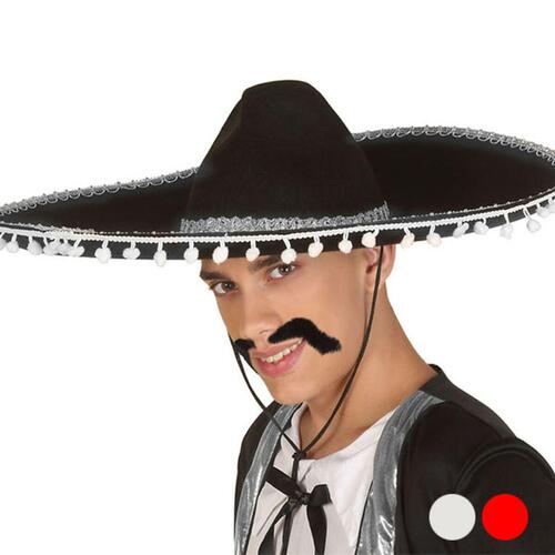 Hat Sort Mexicansk dame Mexicansk mand Sort/Rød