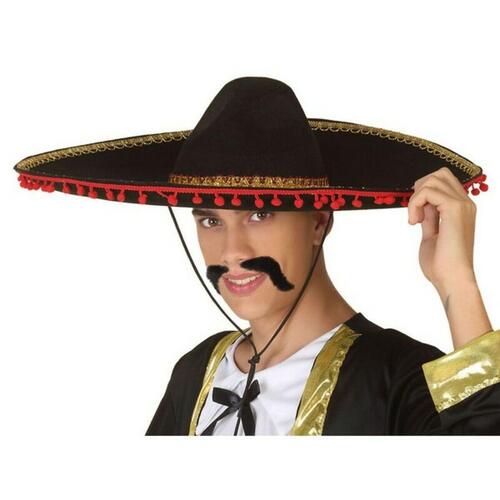 Hat Sort Mexicansk dame Mexicansk mand Sort/Rød